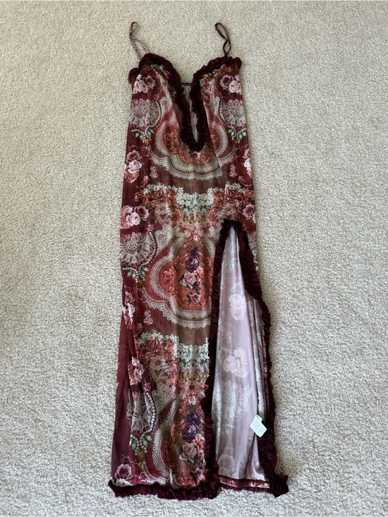 SHEIN Dresses & Skirts - Sheer patterned maxi dress shein